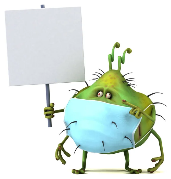 Illustration Einer Bug Monster Figur Mit Maske — Stockfoto