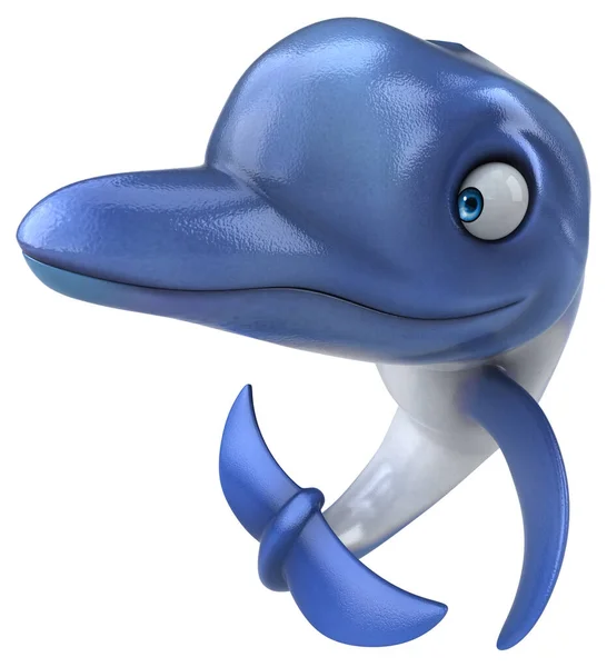 Delfín Divertido Ilustración —  Fotos de Stock