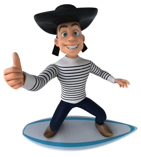 Fun Cartoon Bretonische Figur — Stockfoto