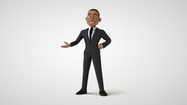 Homme d'affaires personnage de bande dessinée - animation 3D  