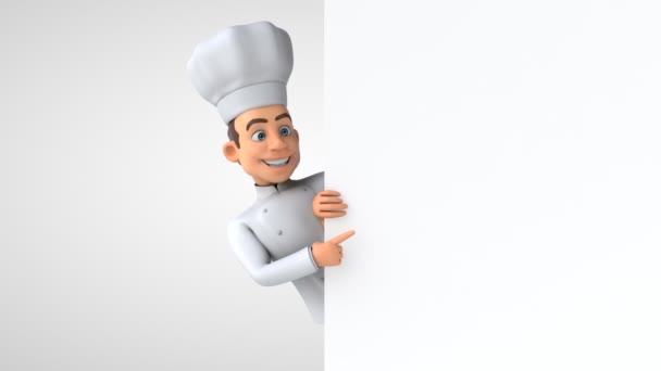Fun Chef Χαρακτήρας Animation — Αρχείο Βίντεο