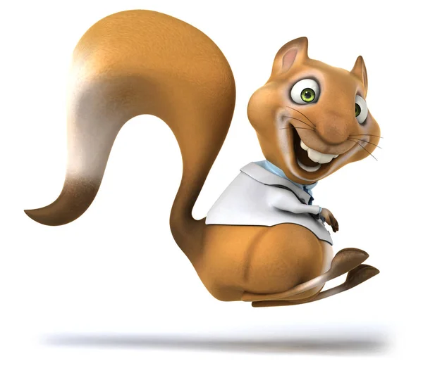 Zabawa Wiewiórka Lekarz Charakter — Zdjęcie stockowe