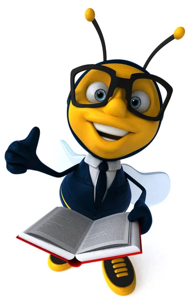 Illustration Business Bee Book — Stock Photo, Image