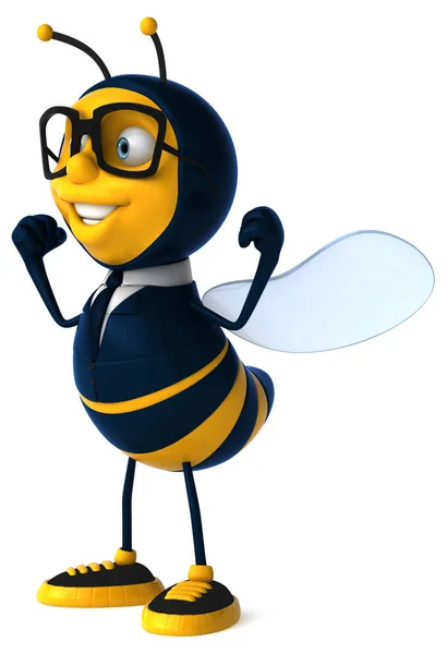 商业蜜蜂的3D说明 — 图库照片