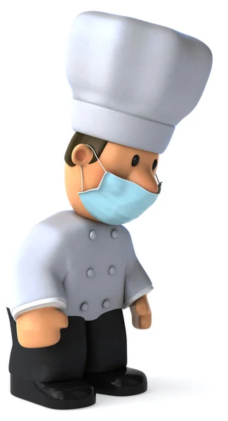 Illustration Cartoon Chef — Stock Photo, Image