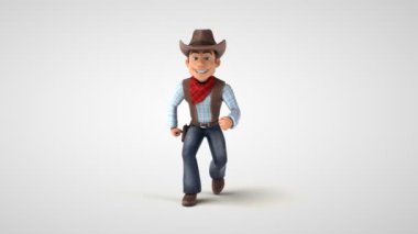 Koşan Kowboy - 3 boyutlu animasyon 