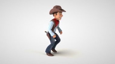 Koşan Kowboy - 3 boyutlu animasyon 