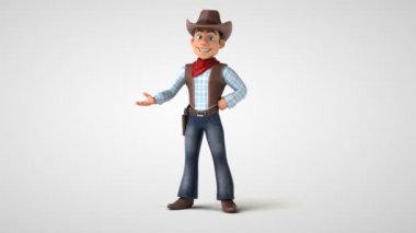 Eğlenceli Kovboy - 3 boyutlu animasyon 