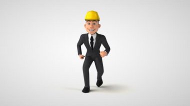 Çizgi film mimarı çalışıyor - 3D animasyon 