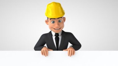 Kartvizitli karikatür mimarı - 3D animasyon 