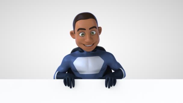 卡通人物超级英雄3D动画 — 图库视频影像