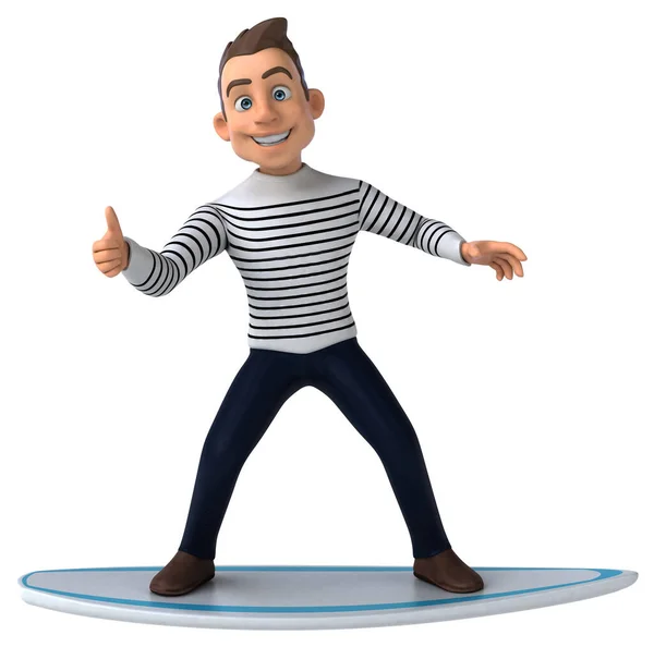 Fun Cartoon Casual Character — Stock Photo, Image