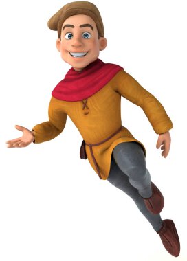 Bir ortaçağ tarihsel karakterinin 3D görüntüsü