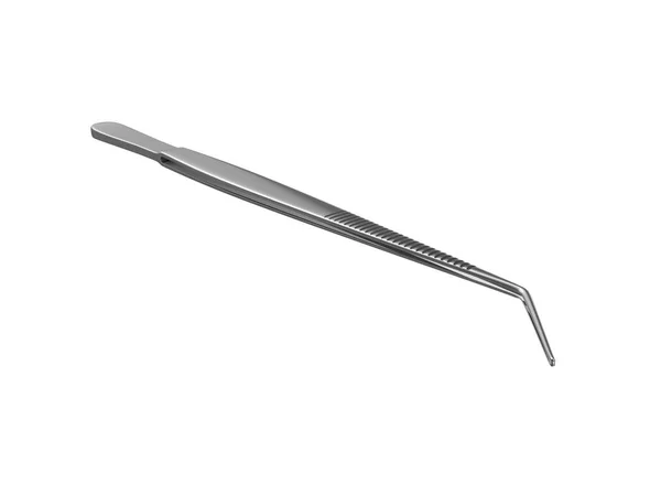 Surgical forceps isolated on white. Royalty Free Stock Images