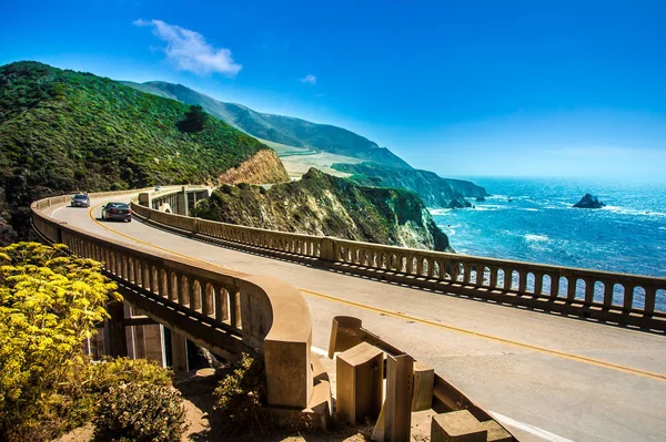 Bixby Creek Bridge on Highway #1 — Stock Photo, Image