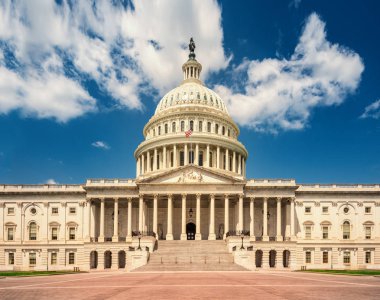 Washington DC'de - Doğu cephe ünlü bize Simgesel Yapı bina ABD Capitol.