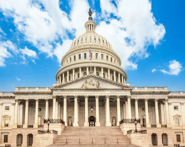 Edificio Del Capitolio Los Estados Unidos Washington Fachada Este Del —  Fotos de Stock