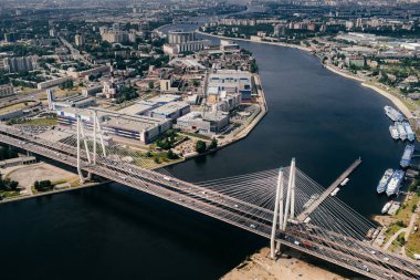 Askılı köprü, Saint-Petersburg, Rusya Federasyonu