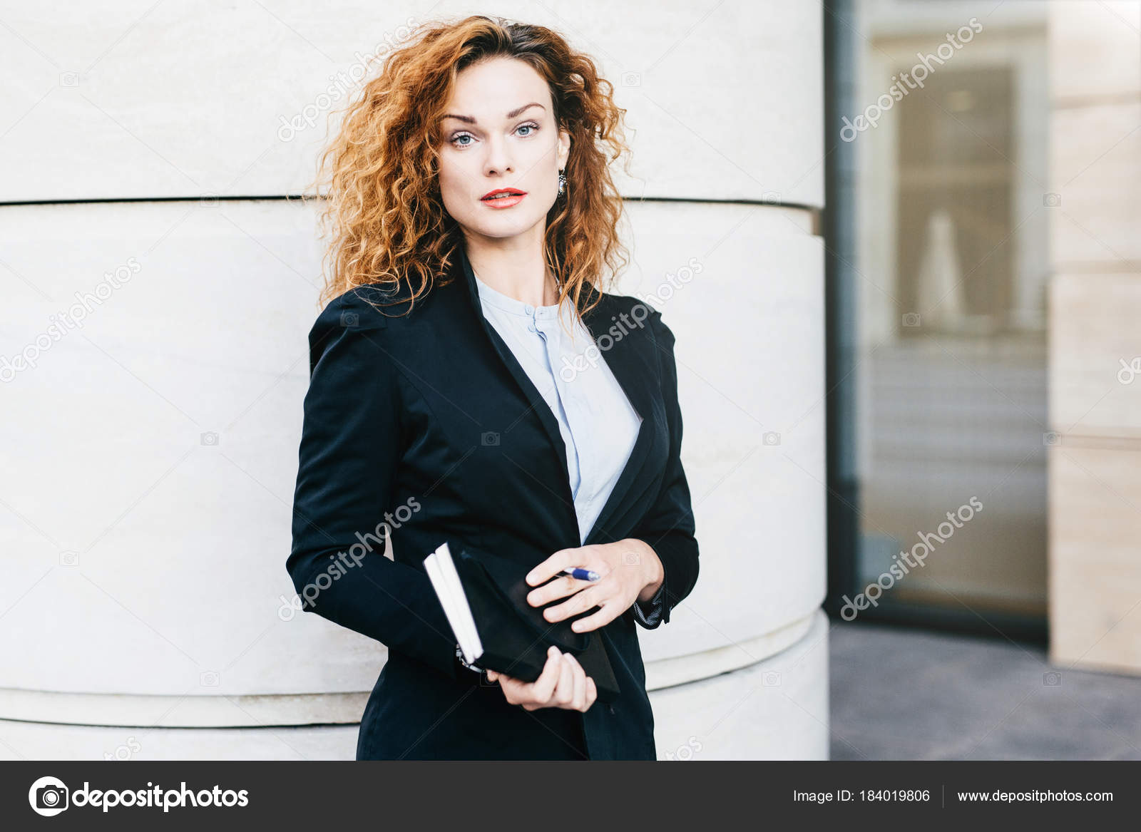Young Beautiful Woman Wearing Formal Clothes Dressed Formally