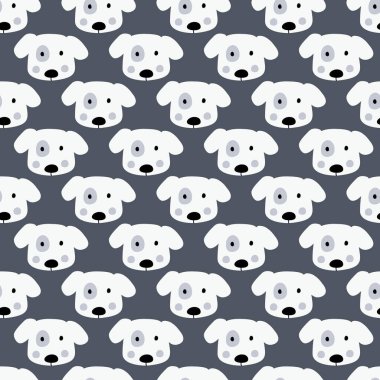 Sevimli köpek seamless modeli