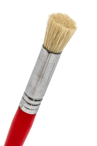 Paint brush närbild isolerad på vit bakgrund — Stockfoto