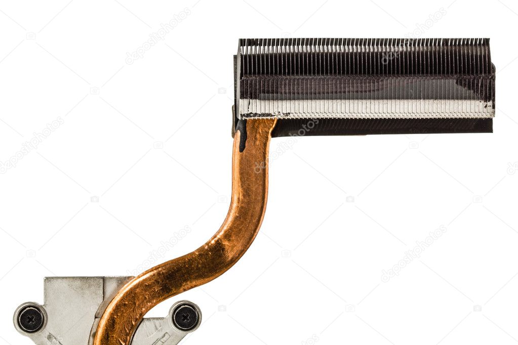 Heatpipe and radiators for cooling of computer processor