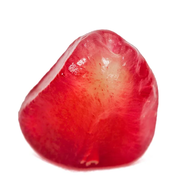 Zralé granátové jablko semena, izolované na bílém pozadí — Stock fotografie