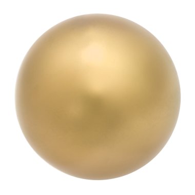 Altın Küre, soyut dekorasyon, beyaz arka plan üzerinde izole