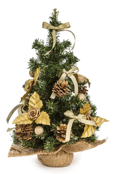 Decorated Christmas tree on white background Stock Photo