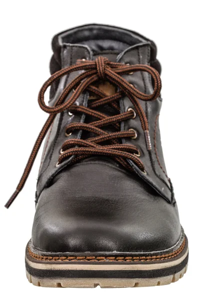 Um único novo de boot, isolado no fundo branco — Fotografia de Stock