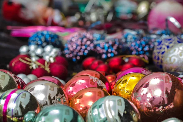 Christmas tree decorations, preparing to decorating a Christmas Stock Photo