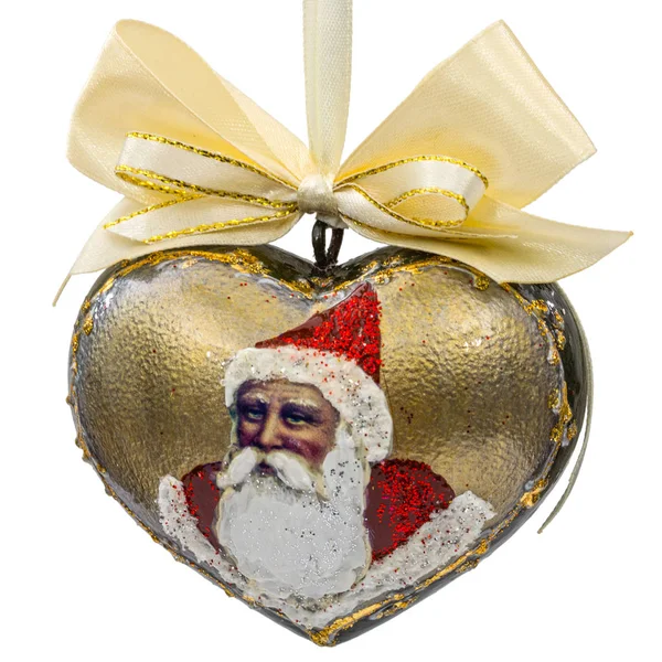 Décoration en forme de pendentifs en forme de cœur pour Noël — Photo