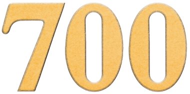 700, yedi yüz, sarı INSERT ile kombine ahşap rakam,