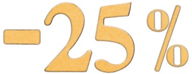 Yüzde. İndirim. 25 yirmi beş yüzde sayılar olduğunu
