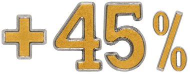 Yüzde faydaları, artı 45 kırk beş yüzde, izole sayılar 