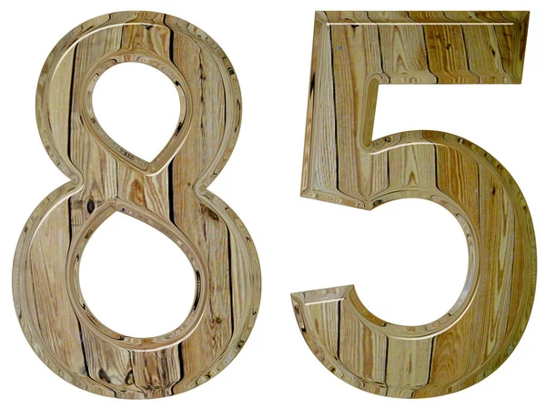 Número 85, ochenta y cinco aislado sobre fondo blanco, 3d render —  Fotos de Stock