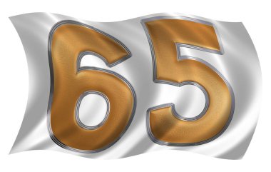 Rüzgarda rakamı 65, altmış beş, ISO bayrakla çırpınan