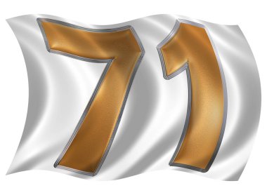 Rakamı 71 bayrakla çırpınan rüzgarda yetmiş olanıdır