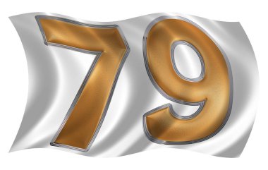 Rakamı 79, yetmiş dokuz, bayrakla çırpınan rüzgarda ben