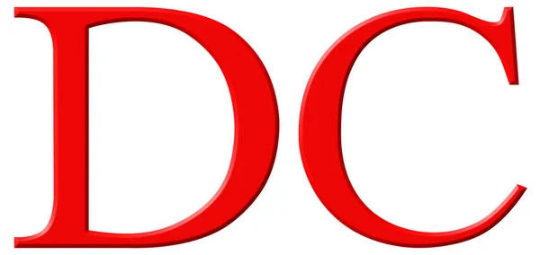 Romeinse cijfers Dc, sescenti, 600, zeshonderd, geïsoleerd op wit — Stockfoto