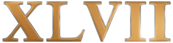 Ρωμαϊκό αριθμητικό Xlvii, septem et quadraginta, 47, σαράντα επτά, iso — Φωτογραφία Αρχείου