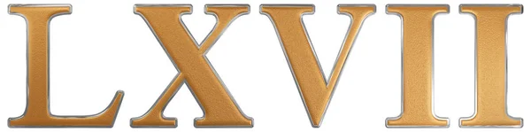 Ρωμαϊκό αριθμητικό Lxvii, septem et σοβιετικού, 67, isola εξήντα επτά, — Φωτογραφία Αρχείου
