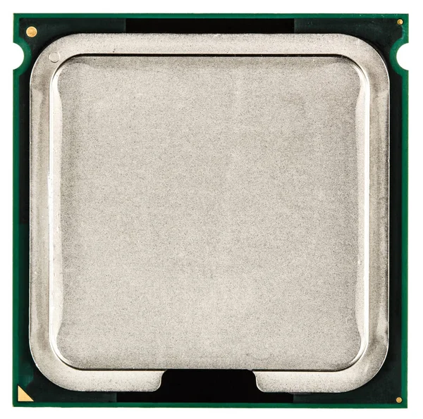 Procesor komputera, wielordzeniowych Cpu, izolowana na białym tle — Zdjęcie stockowe