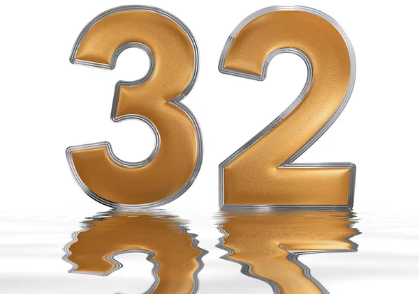 The number 2 in gold — Stock Photo © zentilia #8292993