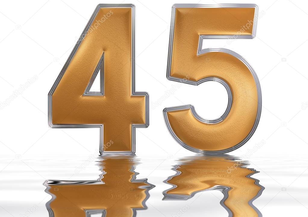 Цифра 45 в картинках