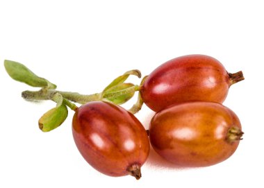 Frenk üzümü çilek beyaz arka plan üzerinde izole