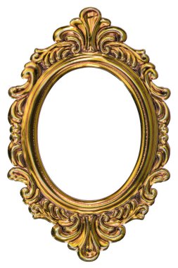 Beyaz bir arka plan üzerinde izole metal çerçeve