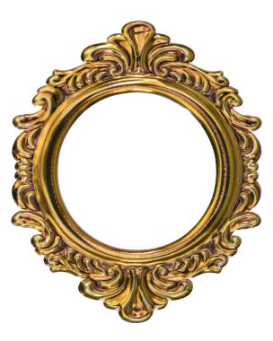 Beyaz bir arka plan üzerinde izole metal çerçeve