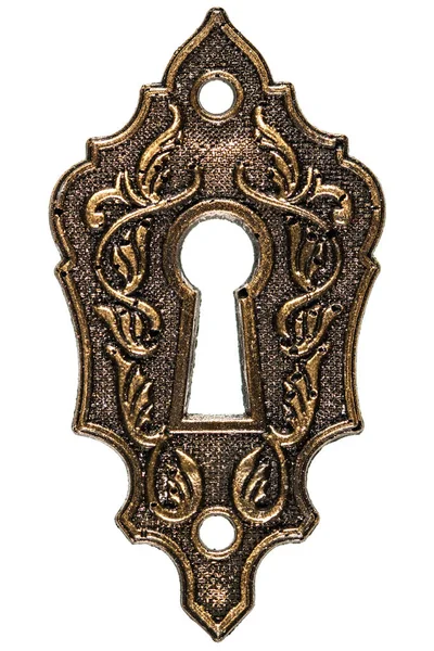 열쇠 구멍, 장식 디자인 요소, 백색 backgr에 고립 — 스톡 사진