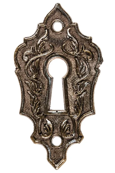 The keyhole, decorative design element, isolated on white backgr — Stock Photo, Image